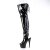 Pleaser ADORE-3017 Plateau Overknee Stiefel Lack Schwarz EU-40 / US-10