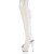 Pleaser ADORE-3019 Plateau Overknee Stiefel Kunstleder Weiß EU-40 / US-10
