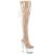 Pleaser ADORE-3019C Plateau Overknee Stiefel Transparent EU-39 / US-9