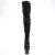 Pleaser ADORE-3020 Plateau Overknee Stiefel Pailetten Schwarz EU-35 / US-5