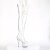 Pleaser ADORE-3021 Plateau Overknee Stiefel Transparent EU-35 / US-5