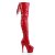 Pleaser ADORE-3063 Plateau Overknee Stiefel Lack Rot EU-35 / US-5
