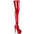 Pleaser ADORE-4000 Plateau Overknee Stiefel Lack Rot EU-35 / US-5