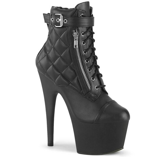 Pleaser ADORE-700-05 Plateau Stiefeletten Kunstleder Schwarz EU-35 / US-5