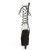 Pleaser ADORE-700-60FS Plateau Stiefeletten künstliches Wildleder Transparent Schwarz EU-36 / US-6