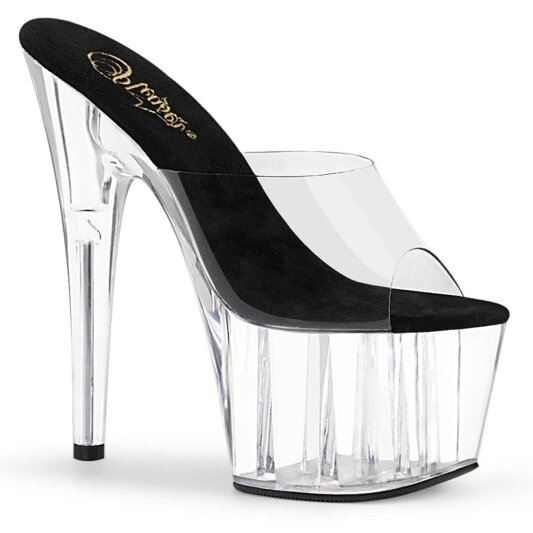 Pleaser ADORE-701 Plateau Pantoletten Transparent EU-40 / US-10