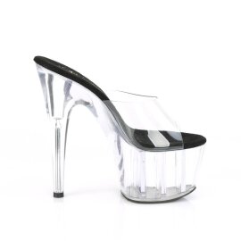 Pleaser ADORE-701 Plateau Pantoletten Transparent EU-35 / US-5