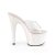 Pleaser ADORE-701LG Plateau Pantoletten Glitter Transparent Rosa EU-35 / US-5