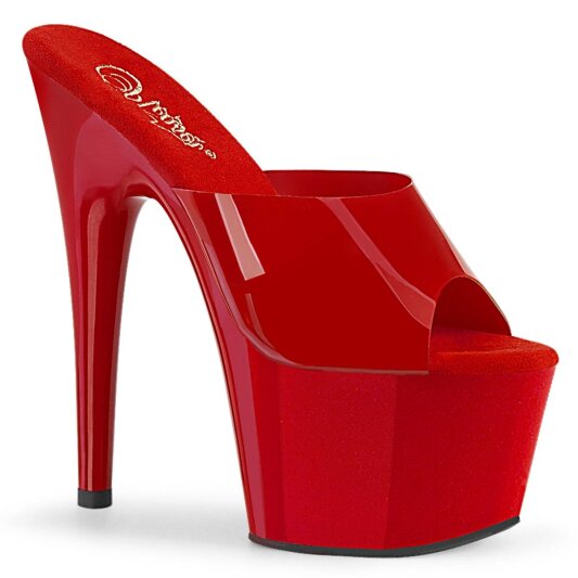 Pleaser ADORE-701N Plateau Pantoletten Rot EU-37 / US-7