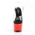 Pleaser ADORE-708 Plateau Sandaletten Chrom Transparent Rot EU-35 / US-5