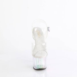 Pleaser ADORE-708HT Plateau Sandaletten Rauch Transparent...