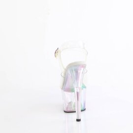 Pleaser ADORE-708HT Plateau Sandaletten Rauch Transparent EU-37 / US-7