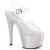 Pleaser ADORE-708LQ Plateau Sandaletten Holo Transparent Silber EU-35 / US-5