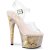 Pleaser ADORE-708MB Plateau Sandaletten Transparent Bunt EU-35 / US-5