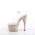 Pleaser ADORE-708MB Plateau Sandaletten Transparent Bunt EU-35 / US-5