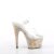 Pleaser ADORE-708MB Plateau Sandaletten Transparent Bunt EU-35 / US-5