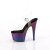 Pleaser ADORE-708MCH Plateau Sandaletten Transparent Bunt EU-35 / US-5