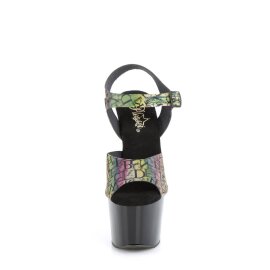 Pleaser ADORE-708N-LTP Plateau Sandaletten Bunt EU-35 / US-5