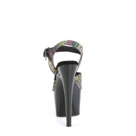 Pleaser ADORE-708N-LTP Plateau Sandaletten Bunt EU-35 / US-5