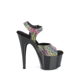 Pleaser ADORE-708N-LTP Plateau Sandaletten Bunt EU-35 / US-5