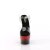 Pleaser ADORE-708SS Plateau Sandaletten Glitter Transparent Rot EU-35 / US-5