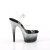 Pleaser ADORE-708SS Plateau Sandaletten Glitter Transparent Silber EU-35 / US-5