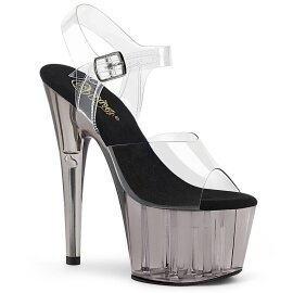 Pleaser ADORE-708T Plateau Sandaletten Rauch Transparent...