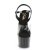 Pleaser ADORE-708T-1 Plateau Sandaletten Rauch Transparent Schwarz EU-41 / US-11