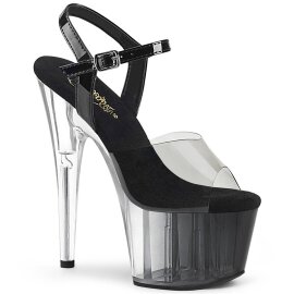 Pleaser ADORE-708T-1 Plateau Sandaletten Rauch...