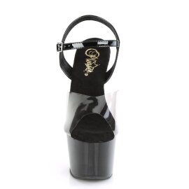Pleaser ADORE-708T-1 Plateau Sandaletten Rauch...
