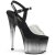 Pleaser ADORE-708T-2 Plateau Sandaletten Rauch Transparent Schwarz EU-40 / US-10