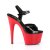 Pleaser ADORE-709 Plateau Sandaletten Lack Rot Schwarz EU-37 / US-7