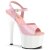 Pleaser ADORE-709 Plateau Sandaletten Lack Rosa Weiß EU-35 / US-5