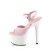 Pleaser ADORE-709 Plateau Sandaletten Lack Rosa Weiß EU-35 / US-5