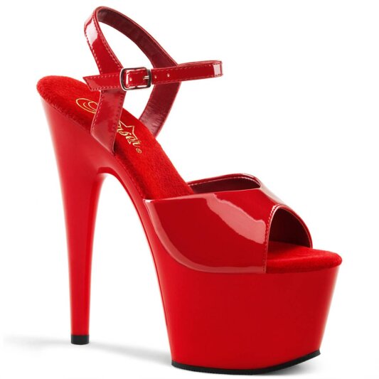 Pleaser ADORE-709 Plateau Sandaletten Rot EU-35 / US-5