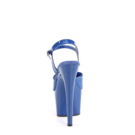 Pleaser ADORE-709 Plateau Sandaletten Lack Blau EU-38 / US-8