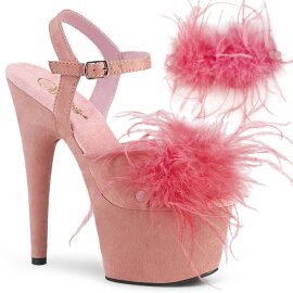 Pleaser ADORE-709F Plateau Sandaletten Wildleder Rosa...