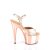 Pleaser ADORE-709HM Plateau Sandaletten Holo Chrom Rose-Gold EU-42 / US-12