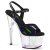 Pleaser ADORE-709HT Plateau Sandaletten Holo Schwarz Transparent EU-35 / US-5