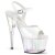 Pleaser ADORE-709HT Plateau Sandaletten Holo Weiß Transparent EU-44 / US-14
