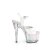 Pleaser ADORE-709HT Plateau Sandaletten Holo Weiß Transparent EU-44 / US-14