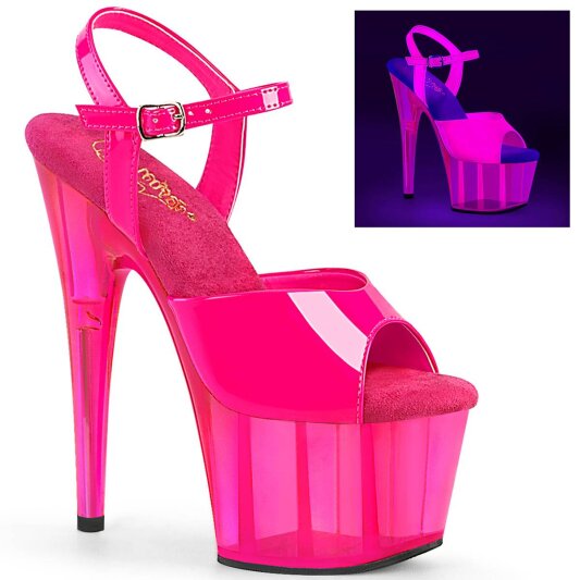 Pleaser ADORE-709UVT Plateau Sandaletten Neon Pink EU-36 / US-6