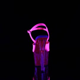 Pleaser ADORE-709UVT Plateau Sandaletten Neon Pink EU-37 / US-7