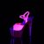 Pleaser ADORE-709UVT Plateau Sandaletten Neon Pink EU-37 / US-7