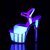 Pleaser ADORE-710UVG Plateau Sandaletten Glitter Silber EU-36 / US-6