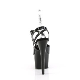 Pleaser ADORE-724 Plateau Sandaletten Lack Schwarz EU-41 / US-11