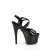 Pleaser ADORE-724 Plateau Sandaletten Lack Schwarz EU-35 / US-5
