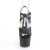 Pleaser ADORE-724 Plateau Sandaletten Kunstleder Schwarz EU-41 / US-11