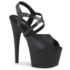 Pleaser ADORE-724 Plateau Sandaletten Kunstleder Schwarz...