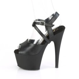 Pleaser ADORE-724 Plateau Sandaletten Kunstleder Schwarz EU-38 / US-8